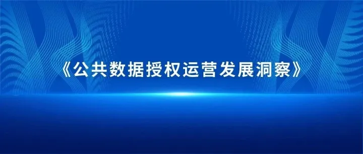 《公共数据<em>授权</em><em>运营</em>发展洞察》