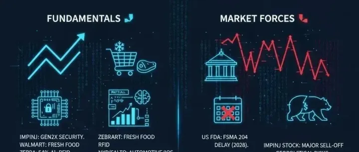 Impinj 的 Gen2X 防伪“利剑”与资本“疑云”；FDA 延期 FSMA 204 重置食品追踪赛道