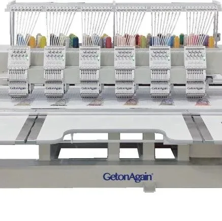 产品推荐//九色六头电脑平绣机