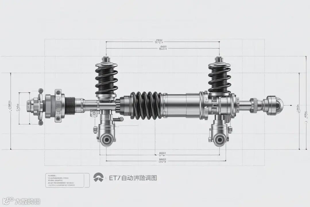 蔚来ET9悬架结构图
