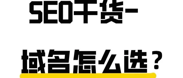 域名怎么选？这4条选错，SEO直接废一半