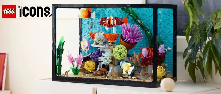 乐高集团正式发布2025年最大的乐高ICONS系列套装——10366 热带水族箱