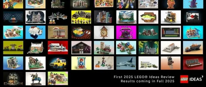 乐高集团正式发布迄今为止最大规模的乐高灵感系列（LEGO IDEAS）产品化结果：6款设计产品化，3款作品待定