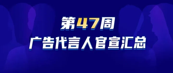 广告代言人周报 | 11.17—11.23哪些代言人更受品牌青睐?