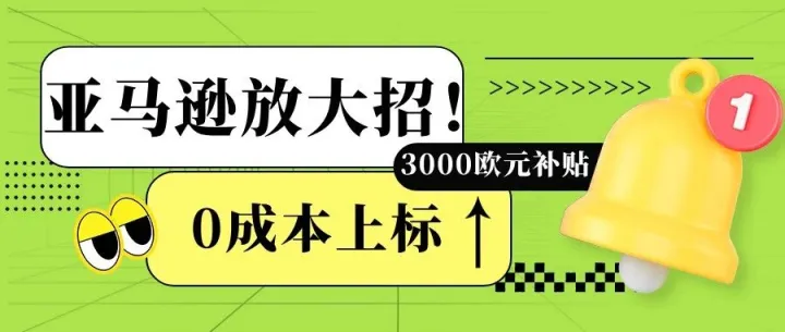 亚马逊放大招！最高 3000 欧补贴申领