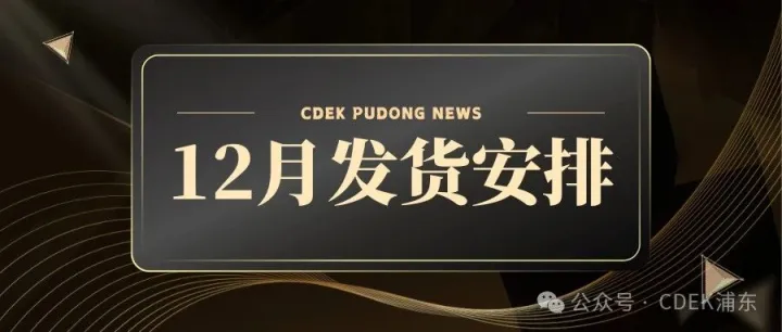十二月发货计划表 / План отправки на декабрь