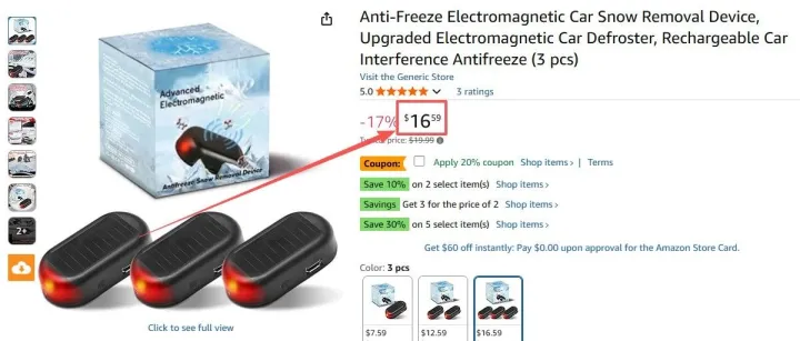 2025.12.01亚马逊选品推荐（仅供参考）：车窗玻璃防冻仪