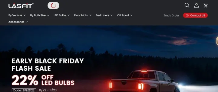 Lasfit 汽车配件独立站深度分析：车型适配驱动增长的 Shopify 品牌案例