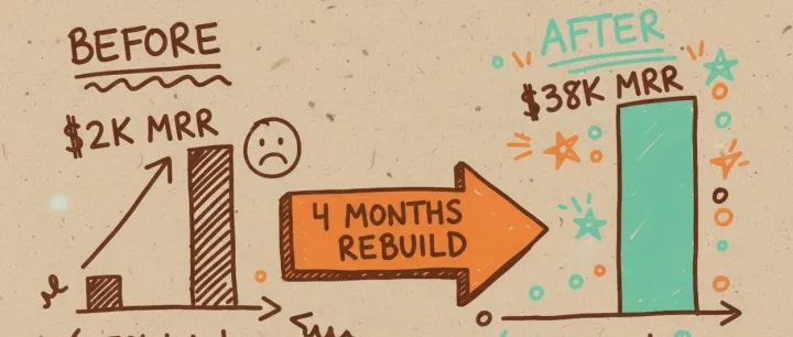 俩大学生放弃营销，花4个月重构产品，MRR从$2K飙到$38K！