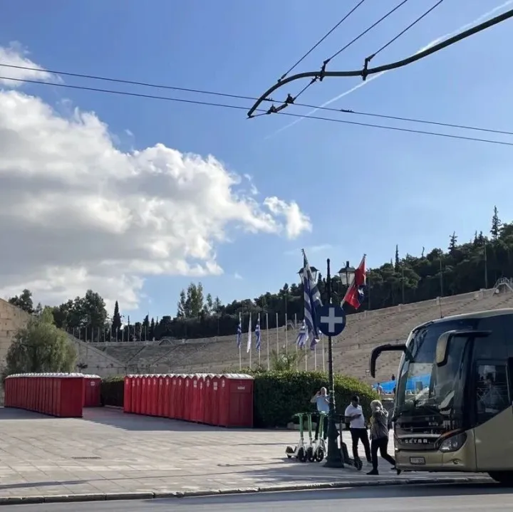 随手拍：雅典马拉<em>松</em>赛事<em>最后</em>的准备...