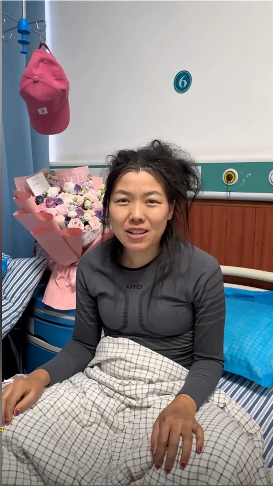 'Cold Beauty's Hospital Hair-Wash Goes Viral after Survival Race