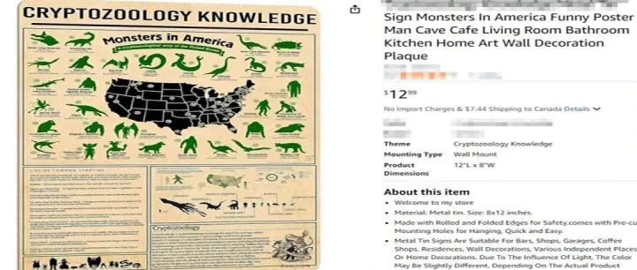 Keith新案快报！Aiden Guinnip神秘动物学海报维权风暴来袭！