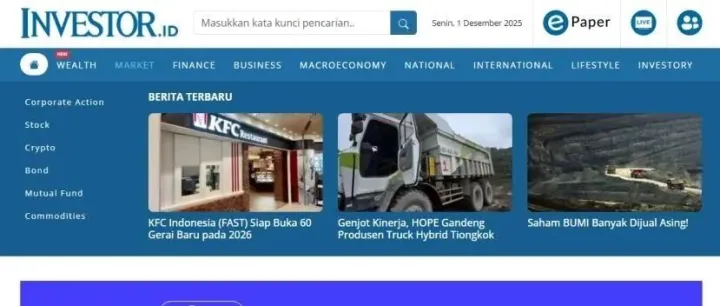 借助印尼权威财经媒体<em>Investor</em>.id，助力品牌海外发声