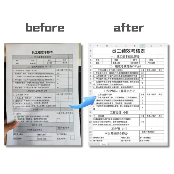 图片转excel表格，仅需3秒教你轻松搞定！