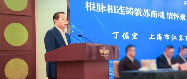 丁佐宏受邀出席江苏商会工作会议并发言