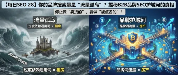 【每日SEO 28】品牌词SEO:你的品牌搜索量如何成为“护城河”？