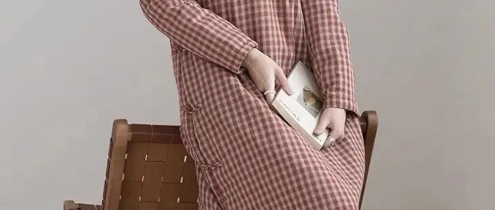 秋冬复古小格子新中式旗袍款连衣裙制版裁剪图