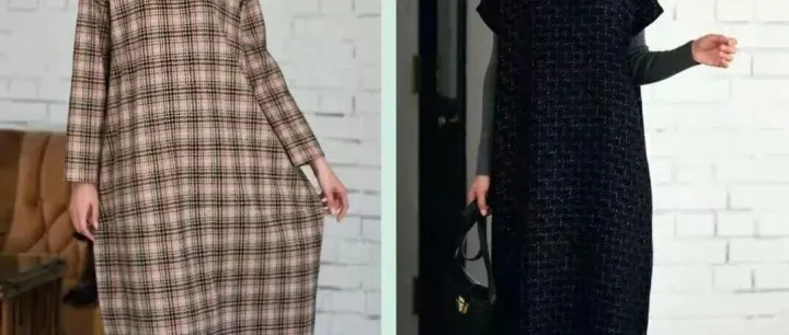 女装茧<em>型</em>连衣裙裁剪<em>数据</em>图