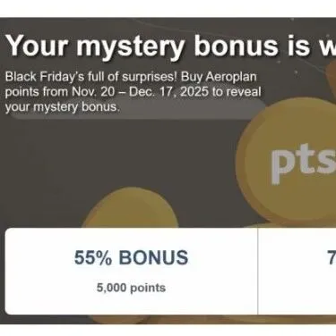 Aeroplan卖分活动：史低1.34c/p