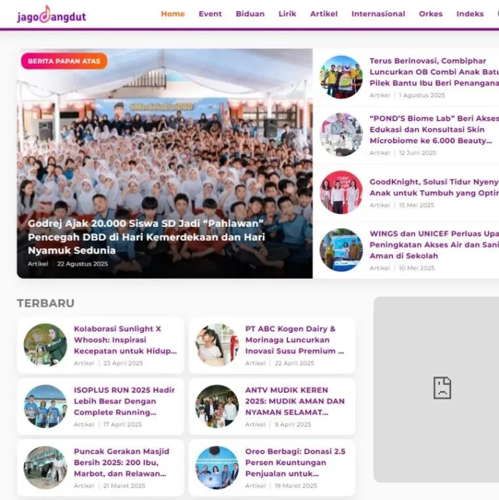 海外发稿新阵地：苔米传媒助您直达印尼权威音乐媒体JagoDangdut