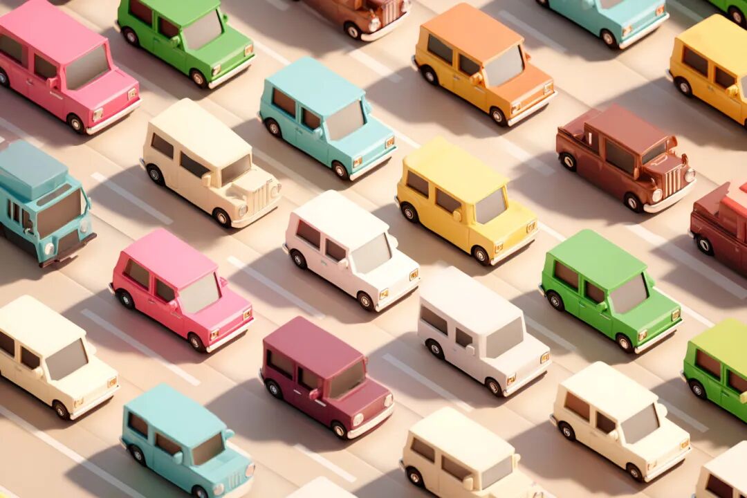 摄图网_602286459_多彩汽车模型在道路上行驶(企业商用).jpg