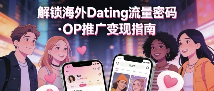 OP推广新机遇！海外Dating类offer爆单攻略，高佣转化+社媒引流双buff拉满