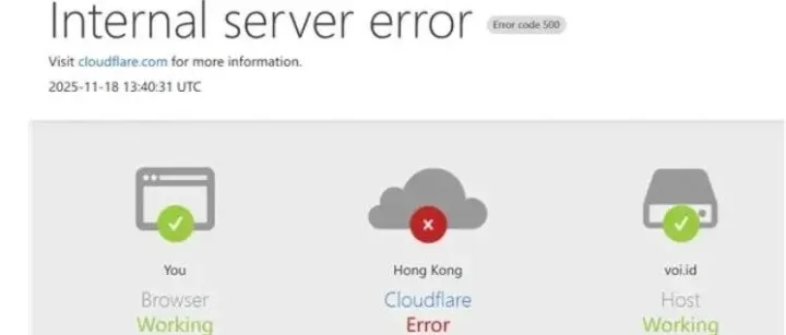 <em>Cloudflare</em> 崩了