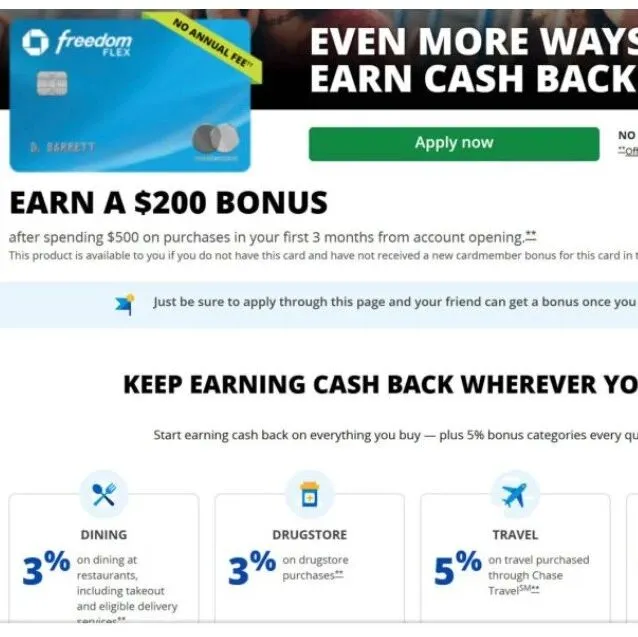 Chase Freedom Flex 信用卡：Paypal 在 12 月加入 5x