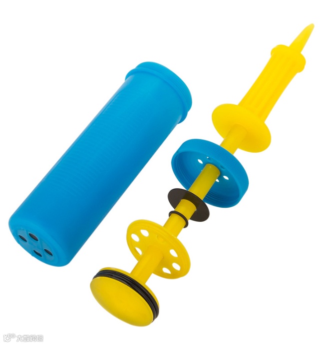 打气球用的双向打气筒构造