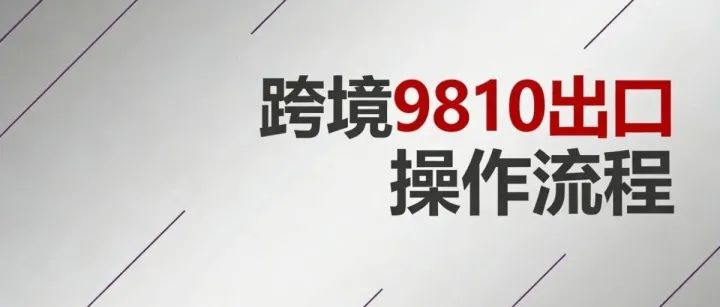 9810报关模式操作流程（完整版）