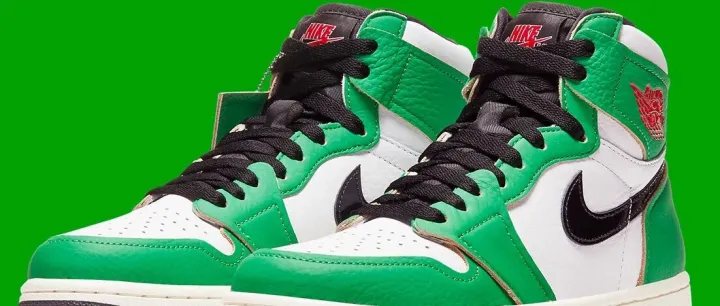 最新发售Air Jordan 1 Retro High "Lucky Green" 白绿 女款 | 货号：DB4612-300