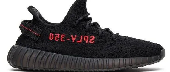 最新发售2020版-adidas Originals Yeezy Boost 350 V2 黑红字 | 货号：CP9652