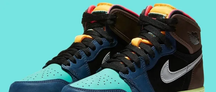 最新发售Air Jordan 1 High OG “Bio Hack”（GS）彩色拼接 | 货号：575441-201