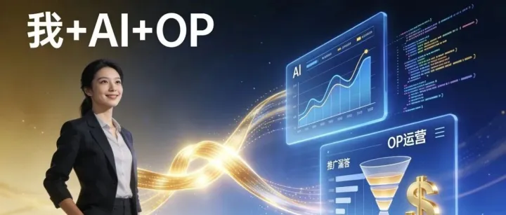 我+AI+OP=全栈智能推广团队！零基础入门，手把手教你拿下海外美金佣金