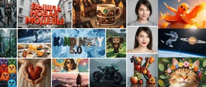 开源生成式AI新里程碑Kandinsky 5.0重磅发布:从2B到<em>19B</em>全覆盖！