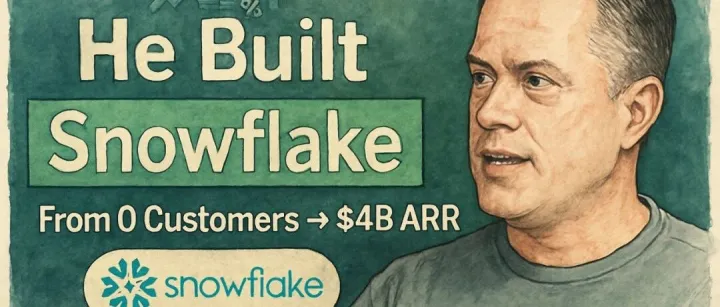 Snowflake第一位销售大揭秘：从 0 到 40 亿美元的增长方法论