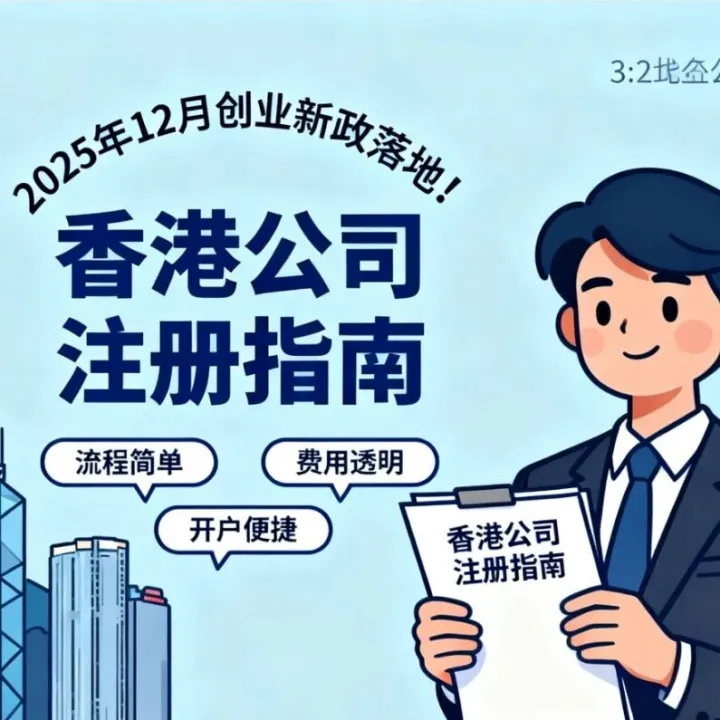 2025年12月创业新政落地！终于有人把大陆人如何注册香港公司全部要点一次性说明白了（流程/费用/开户）