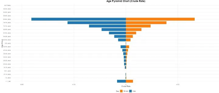 <em>CDC</em> WONDER <em>数据</em>库如何进行年龄金字塔分析