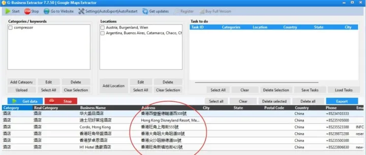 G-Business Extractor 高级使用教程之如何定制导出不同国家的谷歌地图商家信息