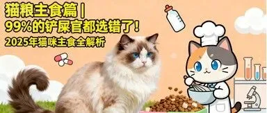 貓糧主食篇 | 99%的鏟屎官都選錯了！2025年貓咪主食全解析