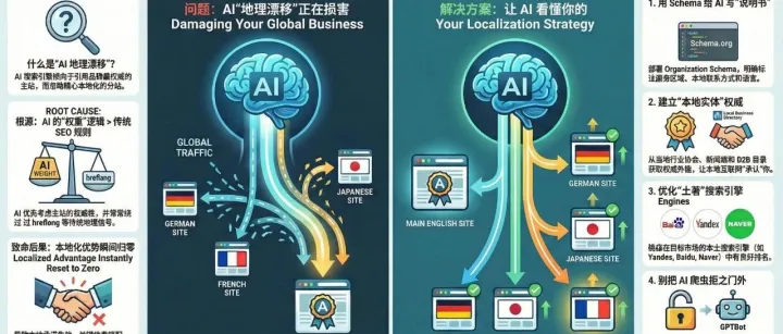 AI 正在“折叠”你的全球市场？破解 B2B 独立站的“地理漂移”困局