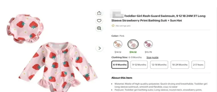 警惕！Sandra Hutter草莓图案版权维权，跨境服饰卖家或临TRO冻结危机