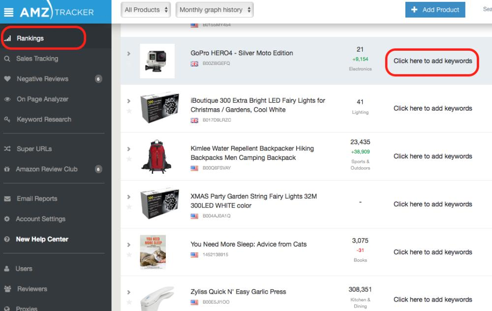 亚马逊关键词排名追踪