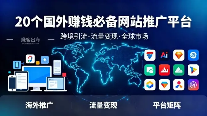 20个国外赚钱必备网站推广平台推荐