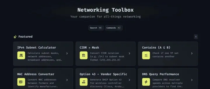 一个包含100多个离线优先的网络工具和实用程序的集合，主要用于系统管理员。