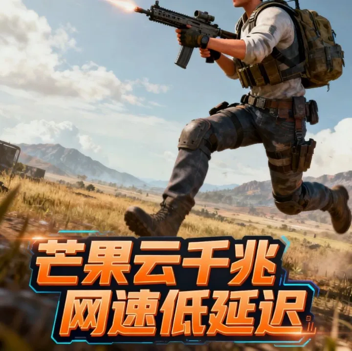 荒野行动玩家狂喜！芒果云千兆网速低延迟，荒野行动玩家的福音