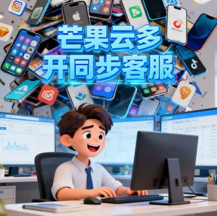 电商运营哭死！芒果云多开同步客服，真机再也不用堆 APP