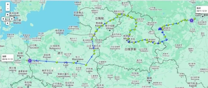 波兰口岸关闭后多车已经进入欧盟