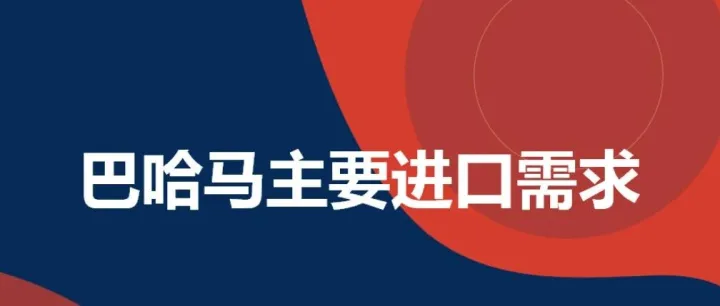 巴哈马主要进口需求