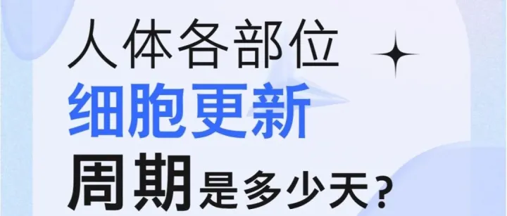 《人体细胞更新周期表》电子版（含 GnAKG 修复指南）